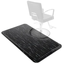 Saloniture 3 Ft. X 5 Ft. Salon & Barber Shop Chair Anti-Fatigue Floor Mat -Black Rectangle -Decor Vista GUEST b6e13e24 a8c3 446e a211 20d6851ef914