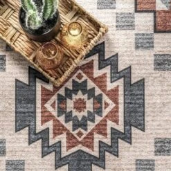 NuLOOM Leighton Machine Washable Southwestern Medallion Area Rug -Decor Vista GUEST b72a3610 100e 4336 b8cc 7a35c85927c4