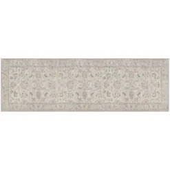 Gel Pro NeverMove 76 In. L X 24 In. W Beige Jordan Oatmeal Polyester Accent Rug
