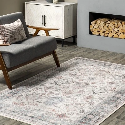 NuLOOM Bex Faded Stain-Resistant Machine Washable Area Rug 10 NuLOOM Bex Faded Stain-Resistant Machine Washable Area Rug - Image 8