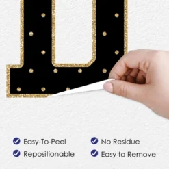 Big Dot Of Happiness Gold Graduation Party Decor - Vinyl Wall Decals - Grad -Decor Vista GUEST b87e305a d5c0 4ab2 9034 1e69bdf56860