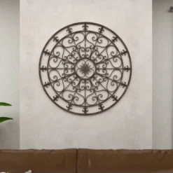 Metal Fleur De Lis Scrollwork And Wall Decor Black - Olivia & May -Decor Vista GUEST b8b23b3a d5c3 418e 8764 c8e115d311db