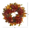 Nearly Natural 24” Fall Hydrangea, Lotus And Berries Artificial Wreath -Decor Vista GUEST b8eb6920 af26 466d 8f93 2f7113a10698
