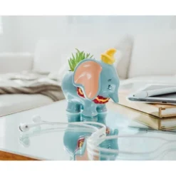 Silver Buffalo Disney Dumbo 4-Inch Mini Planter With Artificial Succulent -Decor Vista GUEST b979d8c8 8dc6 428d 81e1 4479f663a0b4