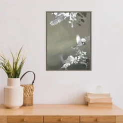 18" X 24" Bird 4 By Design Fabrikken Framed Canvas Wall Art - Amanti Art -Decor Vista GUEST b97e8d70 7690 40d3 829b 3e3693d532b3