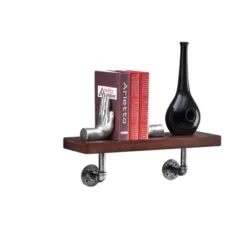 23.5" X 7.3" Industrial Pipe Wall Shelf - Danya B. 16 23.5" X 7.3" Industrial Pipe Wall Shelf - Danya B. -Decor Vista GUEST b98a7429 51b0 4acb baa5 b663c02a16c6