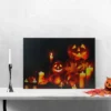 Northlight LED Lighted Jack-O-Lanterns And Leaves Halloween Canvas Wall Art 15.75" X 23.5" -Decor Vista GUEST b9967297 6ea2 4d7e 80e0 625febf6bb20