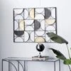 Metal Geometric Half Moon Wall Decor With Gold Detailing Black - Olivia & May -Decor Vista GUEST ba63ada0 2565 4f1d b354 3ec2792c422e