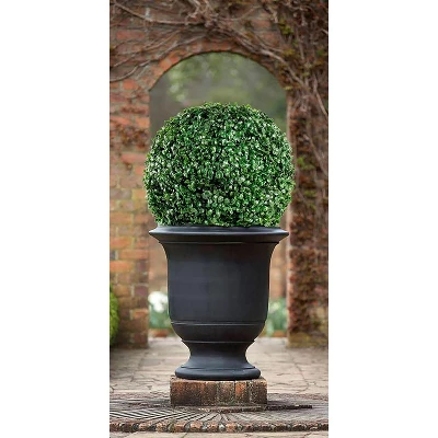 Flybold 15.7'' Boxwood Balls Artificial Topiary Ball For Outdoors - 2 Piece 3 Flybold 15.7'' Boxwood Balls Artificial Topiary Ball For Outdoors - 2 Piece