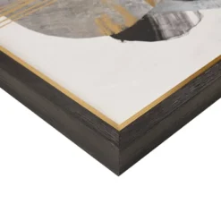 Auric Beam Abstract Foil Framed Embellished Wall Canvas Gold/Black - Madison Park -Decor Vista GUEST baff0a2e 75fe 4d4d b657 c26fc774ba04