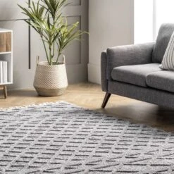 Nuloom Dottie Moroccan 4x6 Shag Indoor Area Rug For Living Room Bedroom Dining Room Nursery Kitchen, Grey/Ivory -Decor Vista GUEST bb56238a 26d7 4c00 b086 10d4297e6c22