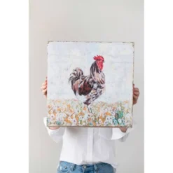 Rooster Decorative Wall Canvas - 3R Studios -Decor Vista GUEST bc280918 6c01 4b77 b30f 2d259ce978ad