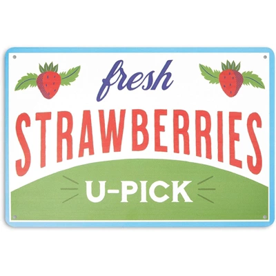 Farmlyn Creek 5 Pack Fruit Crate Label Wall Signs, Metal Kitchen Decor, 5 Designs (11.8 X 7.8 In) 3 Farmlyn Creek 5 Pack Fruit Crate Label Wall Signs, Metal Kitchen Decor, 5 Designs (11.8 X 7.8 In)