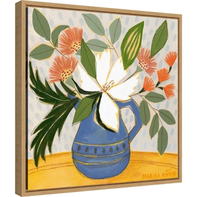 16" X 16" April Florals 11 By Marisa Anon Framed Canvas Wall Art - Amanti Art 3 16" X 16" April Florals 11 By Marisa Anon Framed Canvas Wall Art - Amanti Art
