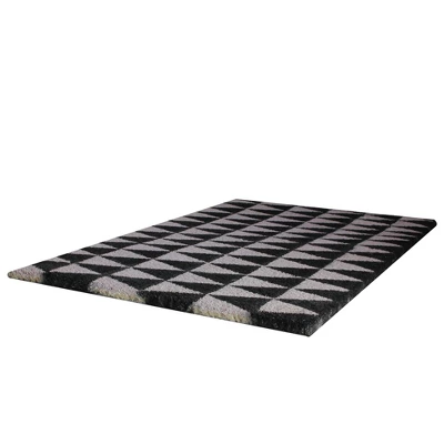 Northlight Black And Gray 3-Dimensional Triangle Print Doormat 17 X 29 3 Northlight Black And Gray 3-Dimensional Triangle Print Doormat 17 X 29
