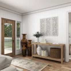 Wood Floral Handmade Intricately Carved Wall Decor Set Of 3 White - Olivia & May 22 Wood Floral Handmade Intricately Carved Wall Decor Set Of 3 White - Olivia & May -Decor Vista GUEST be5d59c2 2faf 4b1f a5ae c534a0542110