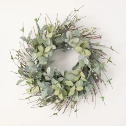 Sullivans Artificial Lambs Ear Willow Thistle Wreath -Decor Vista GUEST bf8b6c9b c62a 4712 9d24 f315253db672