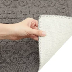 Farmlyn Creek Grey Rectangle Rug With Latex Backing, Kitchen Mat, Indoor Outdoor Doormat For Home Entryway (43 X 20 In) -Decor Vista GUEST bfc188b5 b7a4 428e 9aba 25123d701d58