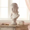 Kensington Hill Classic Greek 17 1/2" High Antique White Bust Sculpture -Decor Vista GUEST c002df71 6fa1 4b6d 9825 0b70f98a6d8f