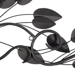 10" X 34" Metal Leaf Wall Decor Brown - Olivia & May -Decor Vista GUEST c02a347a 19b9 44c0 a0e2 bd7ca7e194d1