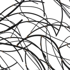 LuxenHome Black Metal Windy Tree Wall Decor -Decor Vista GUEST c04ba3a8 fa3d 4d46 bf39 3dca219f7c6f