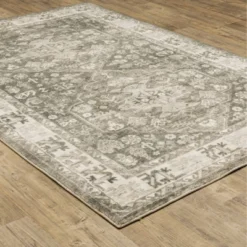 Salina Traditional Persian Style Inspired Area Rug Charcoal/Ivory - Captiv8e Designs -Decor Vista GUEST c1d4956b f312 40cf b2b6 6bf445df2238