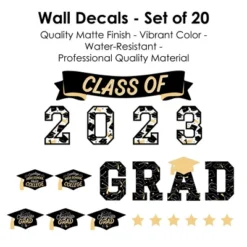 Big Dot Of Happiness Hello College Class Of 2023 Graduation Party Wall Decals Set Of 20 -Decor Vista GUEST c1dda296 4d81 4bba bca7 be743b82b3d9