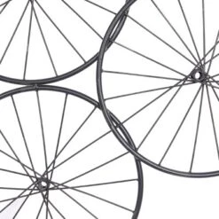 Metal Bike Wheels Wall Decor With Black Frame Black - Olivia & May -Decor Vista GUEST c239eb92 74b9 410f af16 b8d3058450a8