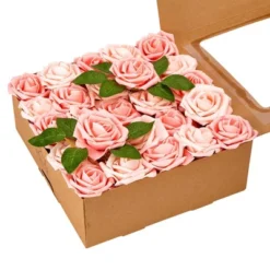 RCZ Décor Artificial Foam Roses For Decoration, Attractive Fake Flowers For DIY Wedding Centerpieces, Includes: 50 Roses With Stems And 20 Leaves 20 RCZ Décor Artificial Foam Roses For Decoration, Attractive Fake Flowers For DIY Wedding Centerpieces, Includes: 50 Roses With Stems And 20 Leaves -Decor Vista GUEST c252e5eb b034 4450 8f59 e3808b876e2a