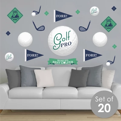 Big Dot Of Happiness Par-Tee Time - Golf - Peel And Stick Sports Decor Vinyl Wall Art Stickers - Wall Decals - Set Of 20 3 Big Dot Of Happiness Par-Tee Time - Golf - Peel And Stick Sports Decor Vinyl Wall Art Stickers - Wall Decals - Set Of 20