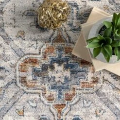 Nuloom Addison Oriental/Persian 4x6 Indoor Area Rug For Living Room Bedroom Dining Room Kitchen, Blue/Ivory -Decor Vista GUEST c333fe28 9672 4985 8897 f3a23f6ce433