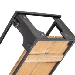 Honey-Can-Do Metal And Wood Wall Shelves -Decor Vista GUEST c339570a 54da 4c88 8aae 6d66166aba64