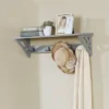 36" Middlebury Coat Hook With Shelf Gray - Alaterre Furniture -Decor Vista GUEST c356f6ec 35a5 4009 9186 0833d4a92538