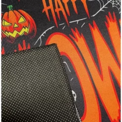 Home Mart Goods Halloween Orange Black Non-Slip Washable Low Pile Kitchen Mat Entrance Door Mat - 31" X 19" -Decor Vista GUEST c45370d7 dbb0 4c4d a087 06a56f84730f
