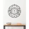 Circular Scroll Tea Light Wall Décor - Black - Safavieh