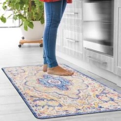 World Rug Gallery Distressed Bohemian Vintage Anti-fatigue Standing Mat -Decor Vista GUEST c506ffff 035e 4846 a49a f67c41ea7e26