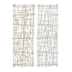 Set Of 2 Metal Geometric Overlapping Lines Wall Decors - CosmoLiving By Cosmopolitan -Decor Vista GUEST c522147c 71bf 4003 947f d8f57cef19bd
