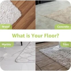 12 Pcs Non Slip Rug Grippers, Reusable Carpet Tape For Area Rugs, Rug Pads Stickers For Hardwood Floors, Anti Curling Mat Holders -Decor Vista GUEST c577282c 716f 45dc a232 f4e2d595eaf1