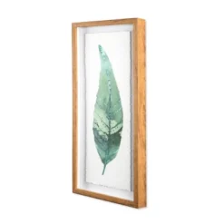 (Set Of 3) 28"x12" Framed Leaves Decorative Wall Art White - Threshold™ -Decor Vista GUEST c5e9b8e6 0d03 4546 a2ff 5780b3b021fd