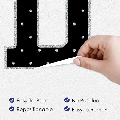 Big Dot Of Happiness Silver Graduation Party Decor - Vinyl Wall Decals - Grad 5 Big Dot Of Happiness Silver Graduation Party Decor - Vinyl Wall Decals - Grad - Image 3