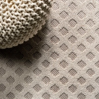 Rabat High-Low Pile Mini-Diamond Trellis Indoor/Outdoor Area Rug - JONATHAN Y 4 Rabat High-Low Pile Mini-Diamond Trellis Indoor/Outdoor Area Rug - JONATHAN Y - Image 2