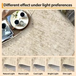 10x13 Washable Rug Large Area Rug For Living Room Soft Non-Slip Backing Stain Resistant & Low Pile Vintage Floral Floor Carpet -Decor Vista GUEST c7bf196b 30af 47d1 8742 767f9dc9e4e2