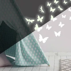 Butterflies And Dragonflies Glow In The Dark Wall Decal White - RoomMates 9 Butterflies And Dragonflies Glow In The Dark Wall Decal White - RoomMates -Decor Vista GUEST c87cadcd bfd3 485b 89a9 6669c87c16ff