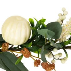 Northlight 5' X 6" Green Gourds And Foliage Artificial Fall Harvest Garland - Unlit -Decor Vista GUEST c985977e 9570 44de 8579 8dbc92576a5d