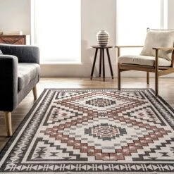 NuLOOM Leighton Machine Washable Southwestern Medallion Area Rug -Decor Vista GUEST c9ef9bda fe58 4d8f 994e 6bcaa1562c7b