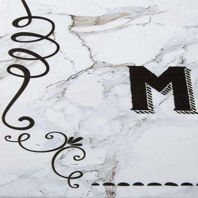 J&V TEXTILES 20" X 39" Oversized Cushioned Embossed Gentle Step Anti-Fatigue Kitchen Mat (Marble Meals & Memories) 5 J&V TEXTILES 20" X 39" Oversized Cushioned Embossed Gentle Step Anti-Fatigue Kitchen Mat (Marble Meals & Memories) - Image 3