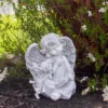 Northlight 8.25" Reading Angels With Book Outdoor Garden Statue -Decor Vista GUEST ca9ca4e4 1449 4d38 ba53 ddac776e863f