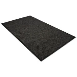 4'x6' Rectangle Solid Floor Mat Black - Guardian -Decor Vista GUEST caebf299 0c42 4c00 a5b9 83a56ae7e88b