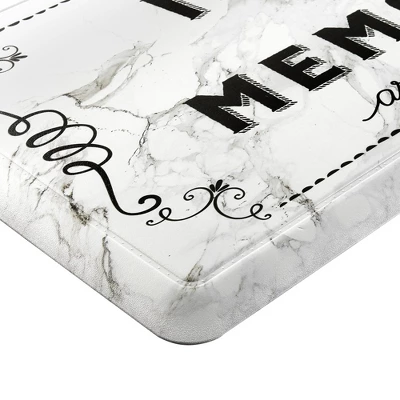 J&V TEXTILES 20" X 39" Oversized Cushioned Embossed Gentle Step Anti-Fatigue Kitchen Mat (Marble Meals & Memories) 4 J&V TEXTILES 20" X 39" Oversized Cushioned Embossed Gentle Step Anti-Fatigue Kitchen Mat (Marble Meals & Memories) - Image 2