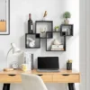28.35" X 18" Blocchetto Intersecting Cubes Wall Shelf Unit - Danya B. 2 28.35" X 18" Blocchetto Intersecting Cubes Wall Shelf Unit - Danya B. -Decor Vista GUEST cc05addf 988e 420f 8ed8 d44fb7f9e6a7